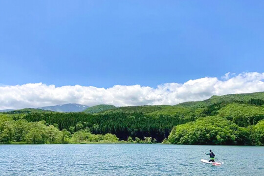 福島市／前往土湯溫泉的清涼景點、一切經山的絕景・五色沼